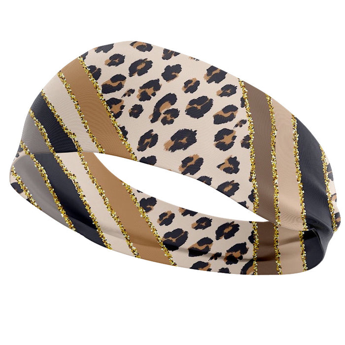 Wholesale Headband Polyester Spandex Athletic High Stretch Cow JDC-HD-KuS004