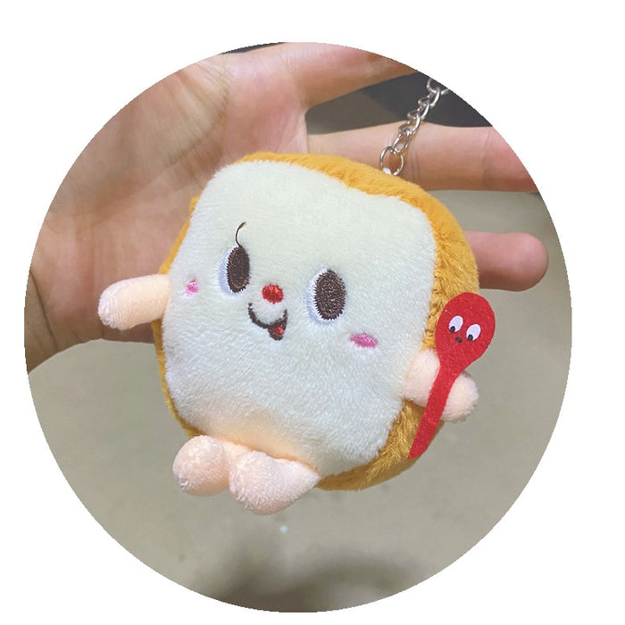 Wholesale Keychain PP Cotton Cute Burger Hot Dog Drumstick Plush Pendant JDC-KC-XiongY001