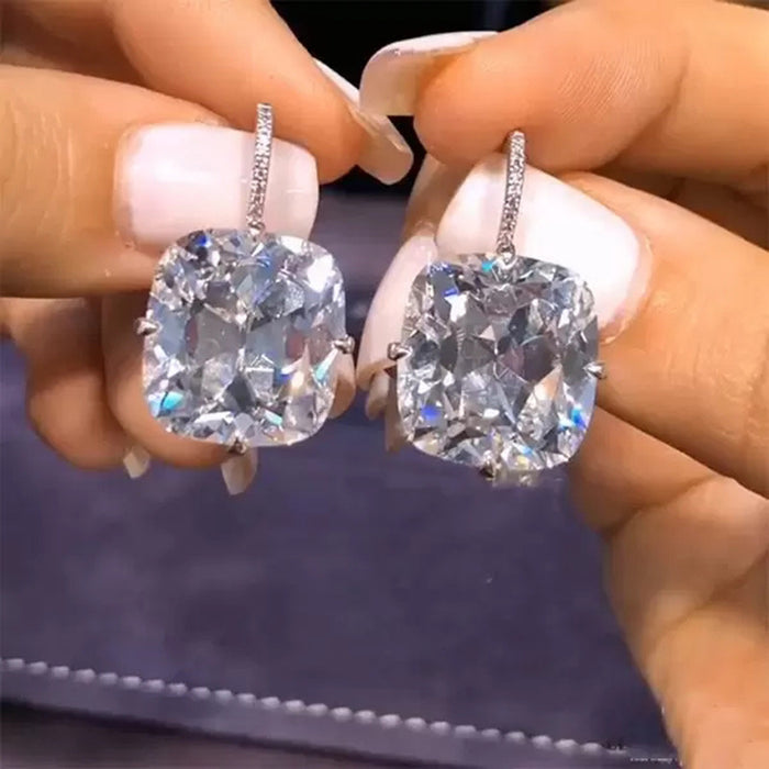 Jewelry WholesaleWholesale square zircon earrings JDC-ES-Caos011 Earrings 曹适 %variant_option1% %variant_option2% %variant_option3%  Factory Price JoyasDeChina Joyas De China