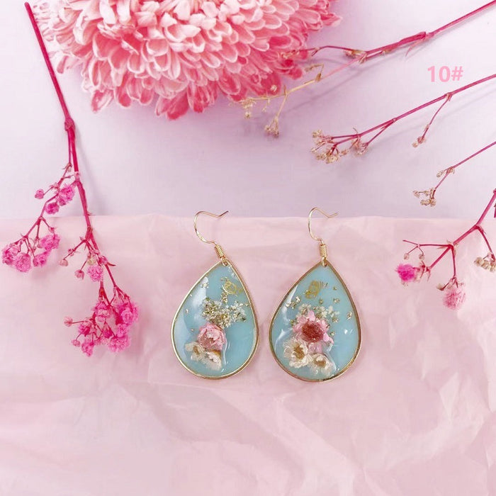 Jewelry WholesaleWholesale geometric natural rose pearl dried flower earrings JDC-ES-XuanY006 Earrings 宣妍 %variant_option1% %variant_option2% %variant_option3%  Factory Price JoyasDeChina Joyas De China