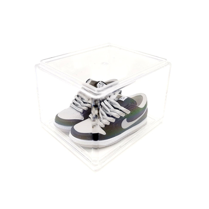 Wholesale Enamel Sneakers Plastic Transparent Box Keychains Ornaments JDC-KC-TuoH007