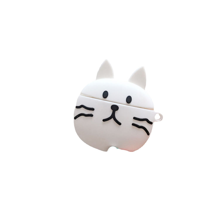 Wholesale Airpods1/2 Headphone Case Silicone Cute Big Face Cat JDC-EPC-NYJ003