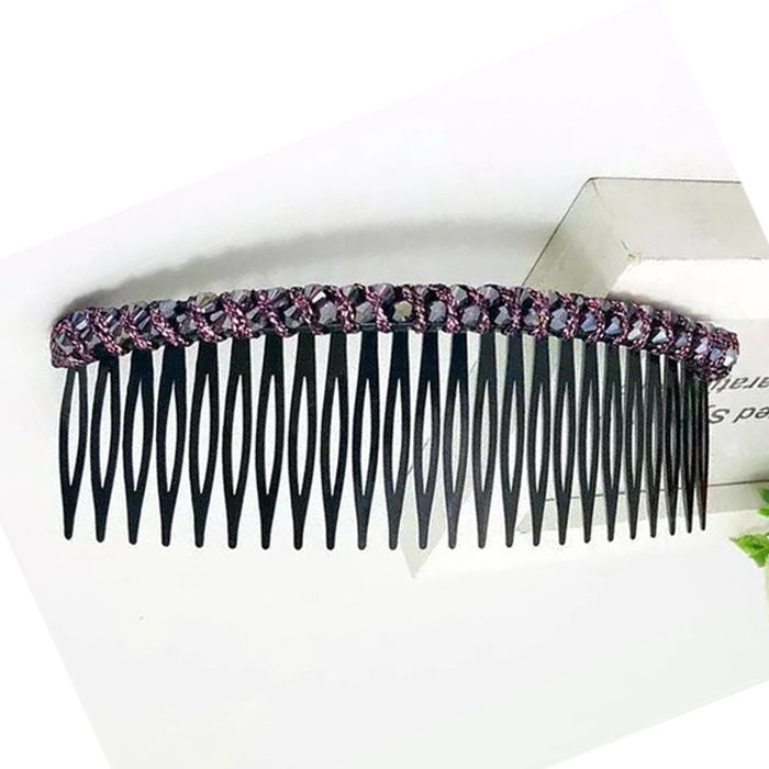 Wholesale Hair Clips Inverted Comb Crystal Plastic JDC-HC-ShiX004