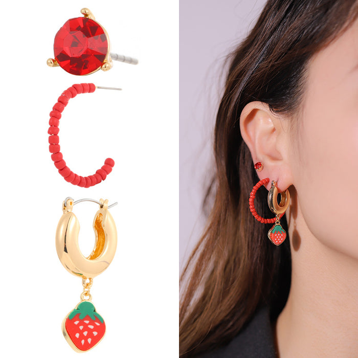 Wholesale Yellow Soft Ceramic Beads Earrings JDC-ES-kenj002