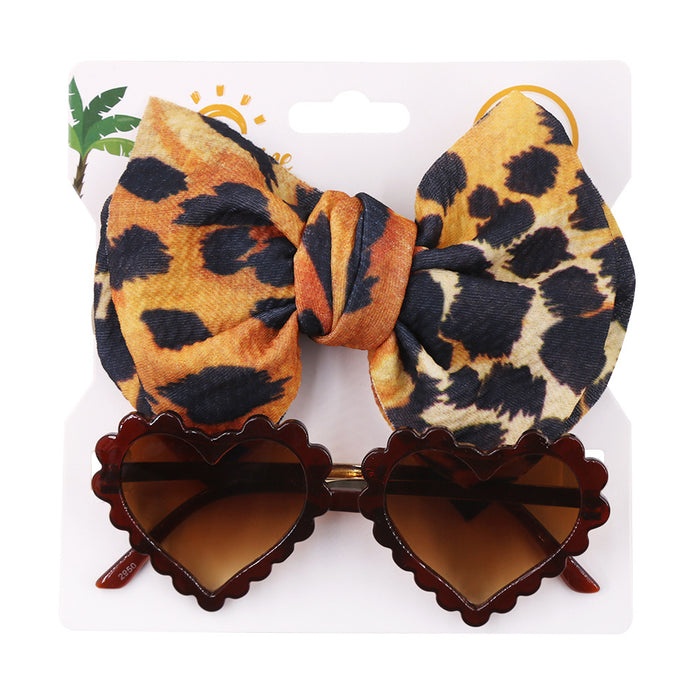 Wholesale Kids Sunglasses Combination Shade Polyester Printed Hairband JDC-SG-BoB004