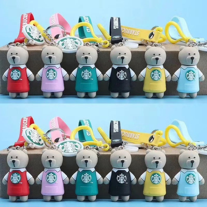 Jewelry WholesaleWholesale Cartoon PVC Cute Bear Keychain (F) JDC-KC-DMF007 Keychains 迪美菲 %variant_option1% %variant_option2% %variant_option3%  Factory Price JoyasDeChina Joyas De China