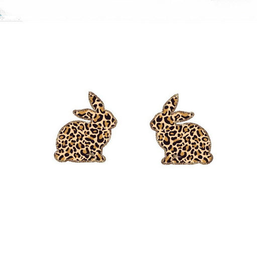 Jewelry WholesaleWholesale Easter leopard print rabbit earrings JDC-ES-XUEP004 Earrings 雪帕 %variant_option1% %variant_option2% %variant_option3%  Factory Price JoyasDeChina Joyas De China