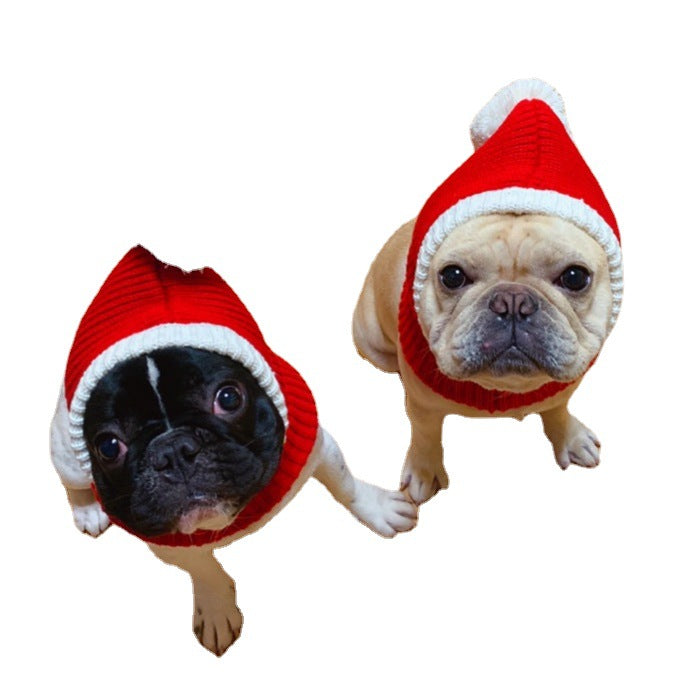 Wholesale Pet Dog Santa Hat Red Beanie JDC-PC-Tengy002