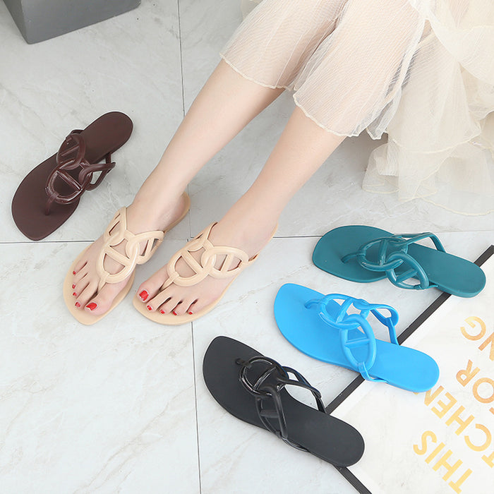 Jewelry WholesaleWholesale flip flops flat bottom casual sandals slippers JDC-SD-ZuJ002 Sandal 足印迹 %variant_option1% %variant_option2% %variant_option3%  Factory Price JoyasDeChina Joyas De China