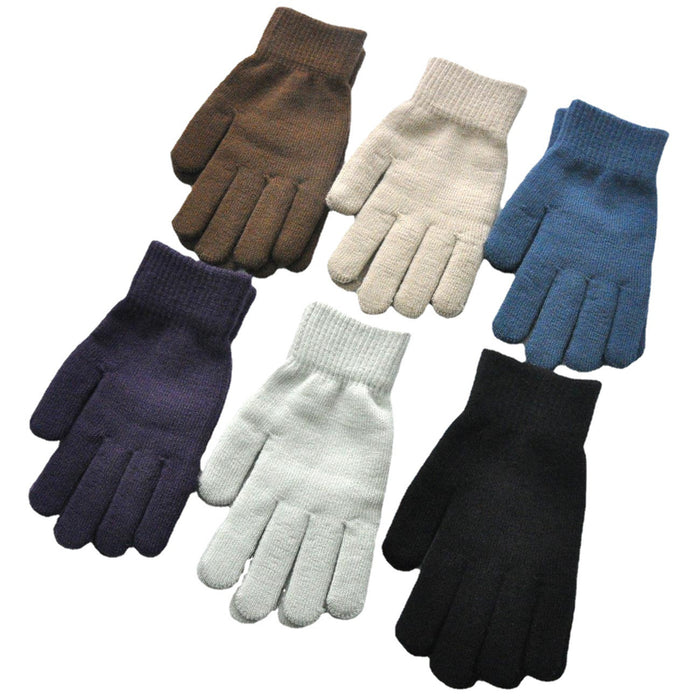 Wholesale Gloves Cotton Solid Color Knitted Wool Warm JDC-GS-QinS002