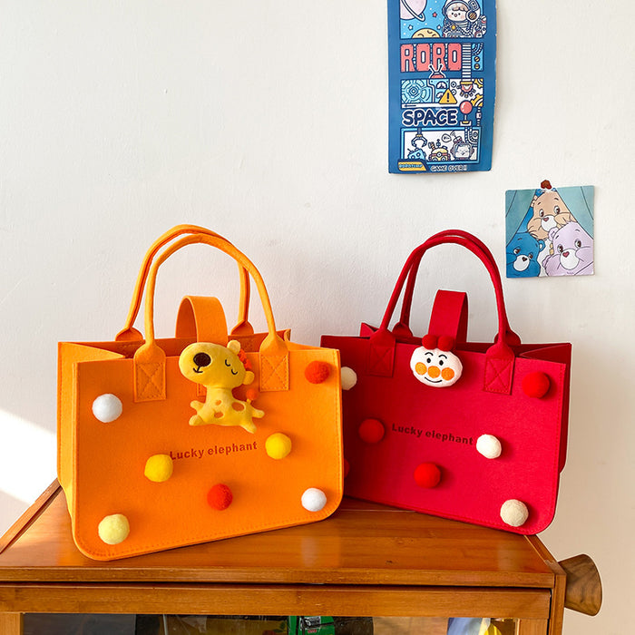 Wholesale Cartoon Felt Storage Bag Tote Bag (M) JDC-HB-NJia002