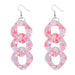 Jewelry WholesaleWholesale Pink Chain Resin Ear Hook Earrings JDC-ES-JL985 Earrings 氿乐 %variant_option1% %variant_option2% %variant_option3%  Factory Price JoyasDeChina Joyas De China