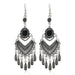 Jewelry WholesaleWholesale Ethnic Feng Rhinestone Tassel Metal Earrings JDC-ES-LY016 Earrings 乐钰 %variant_option1% %variant_option2% %variant_option3%  Factory Price JoyasDeChina Joyas De China