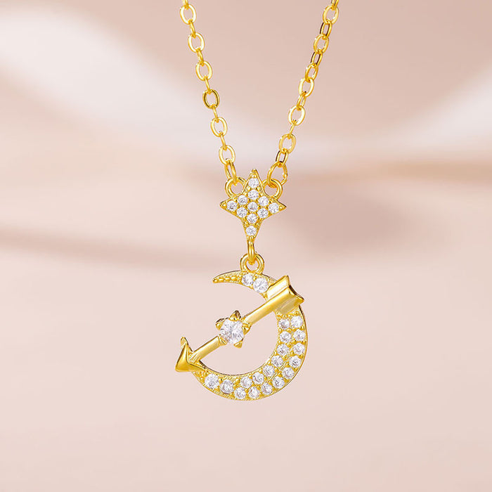 Wholesale Chobar Star Moon Necklace JDC-NE-MLJ002