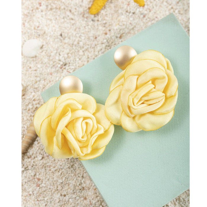 Wholesale design rose exaggerated high quality earrings  MOQ≥3 JDC-ES-XLH002