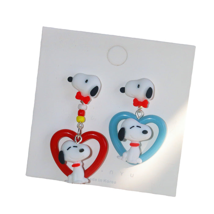 Wholesale 925 Silver Needle Cartoon Resin Earrings (M) JDC-ES-XNWE013