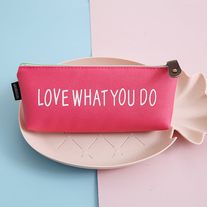 Wholesale PU Leather Pencil Bag MOQ≥2 JDC-PB-XHZ002