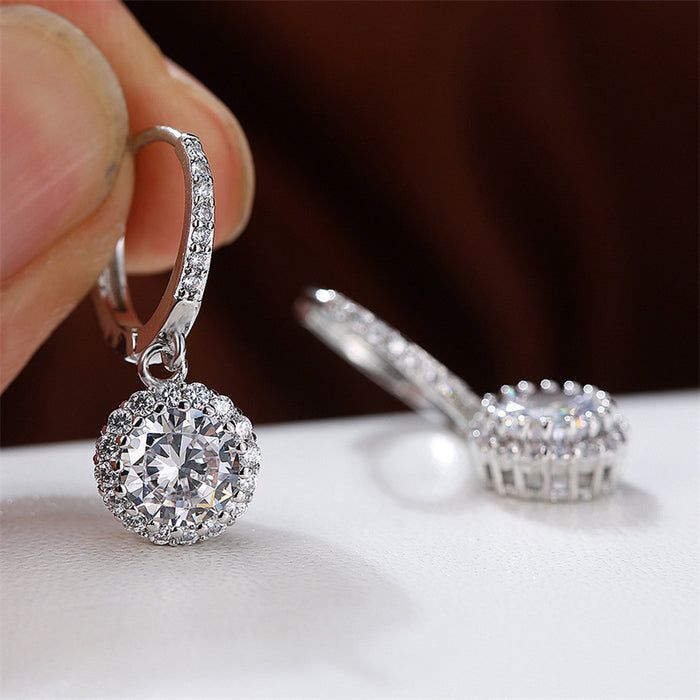 Wholesale color Zircon Earrings JDC-ES-ery006