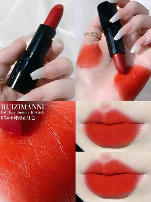 Jewelry WholesaleWholesale matte caramel red brown velvet matte lipstick JDC-MK-Minf003 lipstick 闵妃 %variant_option1% %variant_option2% %variant_option3%  Factory Price JoyasDeChina Joyas De China