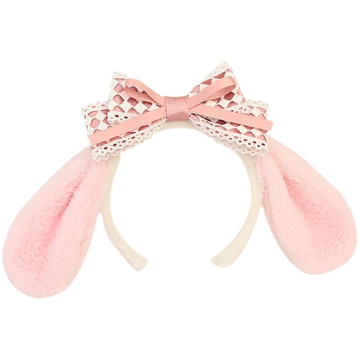 Wholesale Headband Imitation Rex Rabbit Fur Cute Cartoon 3D Doll MOQ≥2 JDC-HD-QINYI001