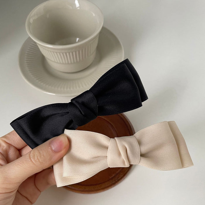 Jewelry WholesaleWholesale Satin Black Bow Hair Clip Side Clip JDC-HC-DiShuo004 Hair Clips 迪硕 %variant_option1% %variant_option2% %variant_option3%  Factory Price JoyasDeChina Joyas De China