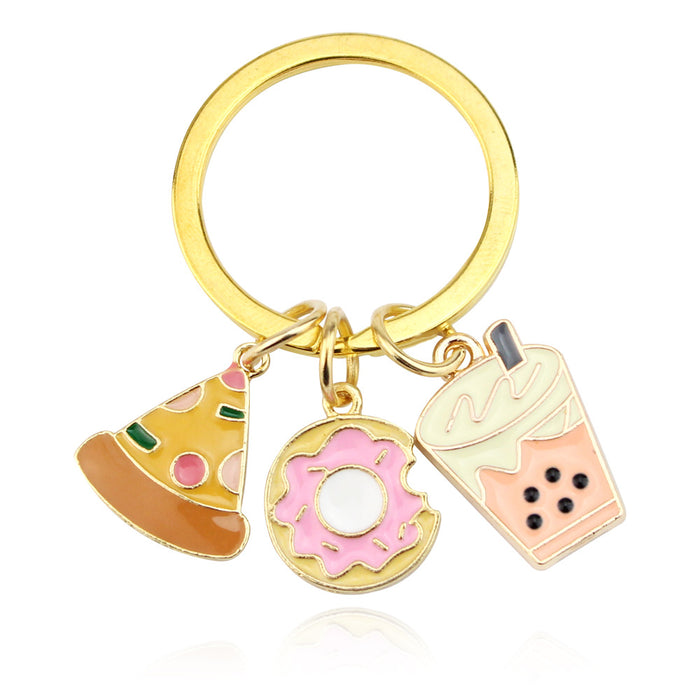 Jewelry WholesaleWholesale peripheral ice cream fries hamburger cake keychain JDC-KC-ZhuangT003 Keychains 庄图 %variant_option1% %variant_option2% %variant_option3%  Factory Price JoyasDeChina Joyas De China