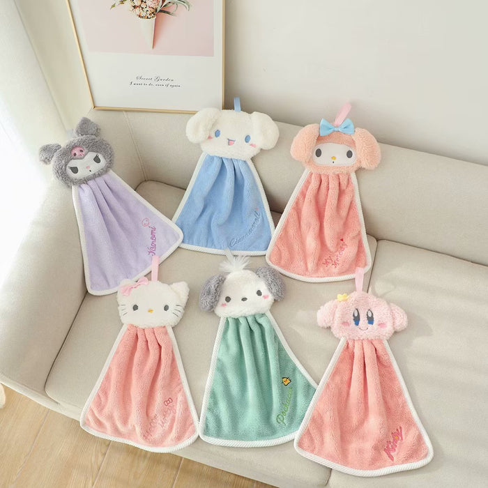 Wholesale Cartoon Coral Velvet Children's Absorbent Small Towel Square (F) JDC-TW-FangK001