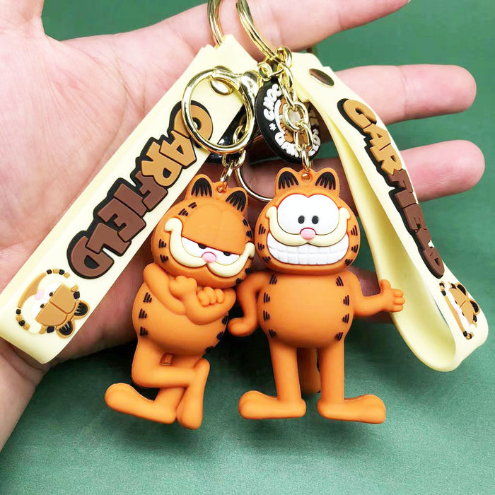 Wholesale Keychain PVC Cute Cartoon Cat Pendant MOQ≥2 (M) JDC-KC-XSZ010