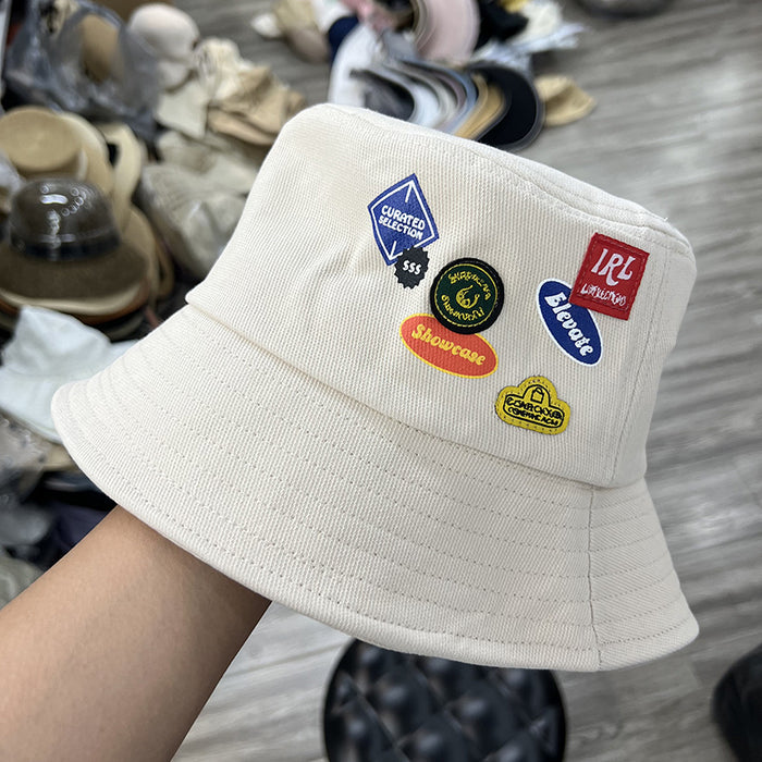 Wholesale patch graffiti fisherman hat women four seasons sun protection sun hat MOQ≥2 JDC-FH-MiHao002