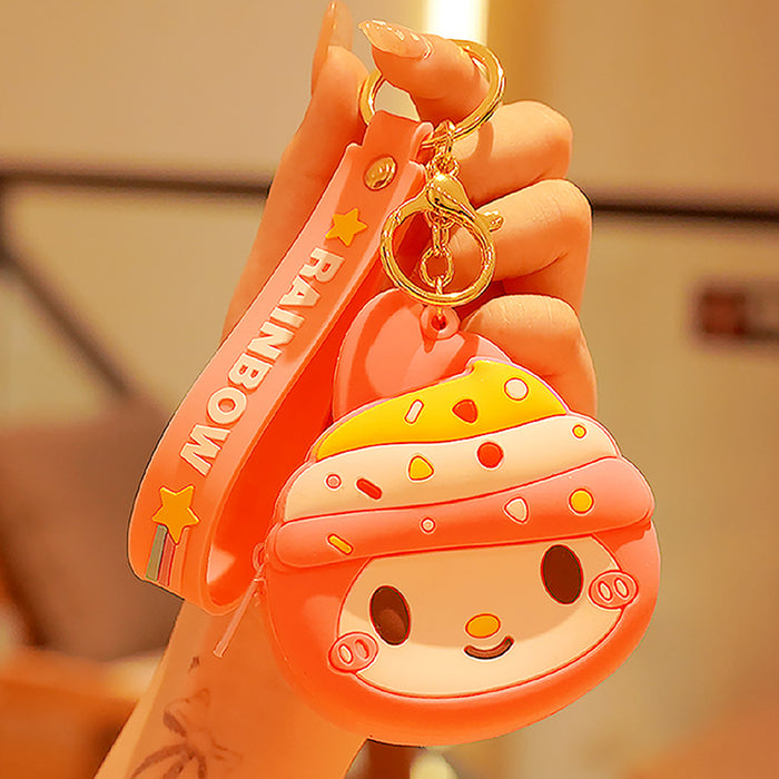 Wholesale keychain pvc cute doll coin purse key pendant JDC-KC-XTang006