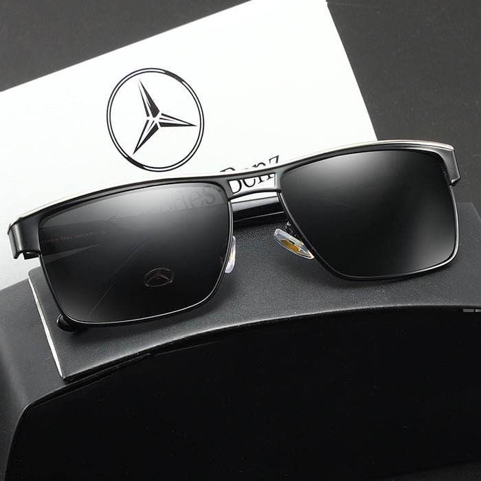 Wholesale metal frame sunglasses driving mirror polarized glasses without box JDC-SG-MenF008