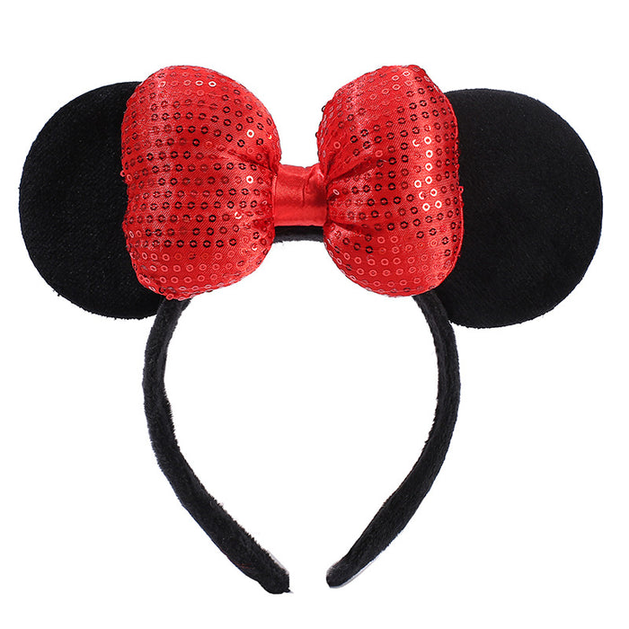 Wholesale Party Headband Cartoon Bow DY Black Ear Paradise (M) MOQ≥3 JDC-HD-Hanshie002