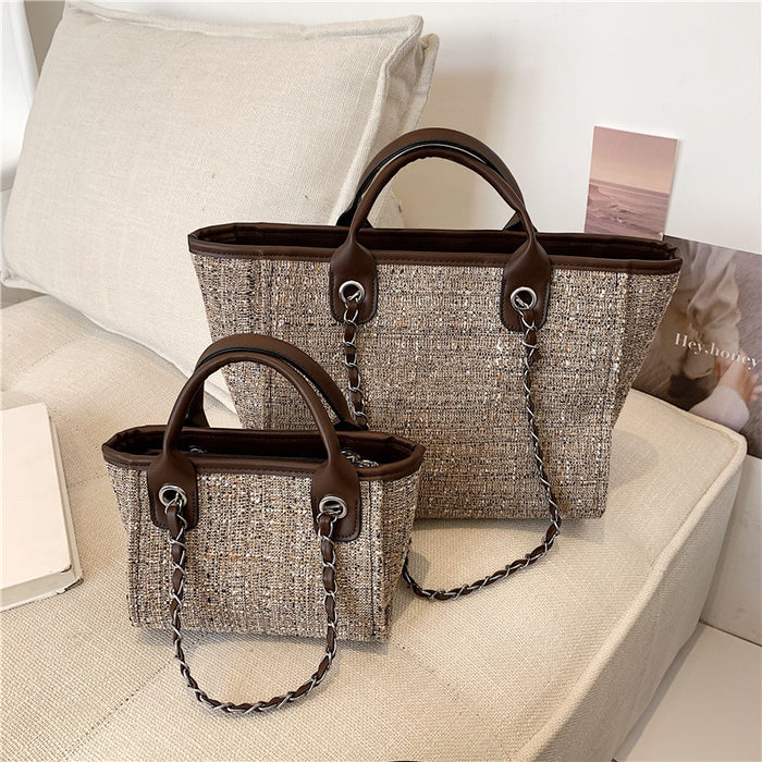 Wholesale Handbag Canvas Solid Color Chain Diagonal One Shoulder JDC-HB-Wanyue001