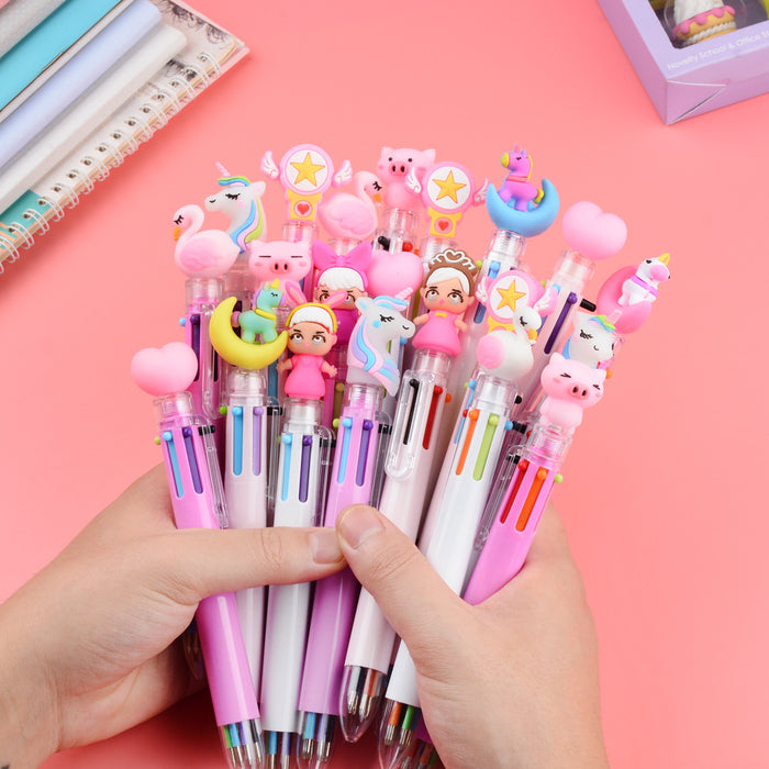 Jewelry WholesaleWholesale 6 Color Push Plastic Ballpoint Pen MOQ≥2 JDC-BP-XHZ007 Ballpoint Pen 小猴子 %variant_option1% %variant_option2% %variant_option3%  Factory Price JoyasDeChina Joyas De China