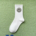 Wholesale Sock Cotton Mid Tube Smiley Hot Diamond Color JDC-SK-ZET001