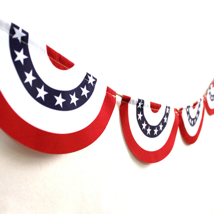 Wholesale 4th of July European and American Independence Day Party Decoration String Flag Banners MOQ≥10 JDC-OS-Daifei002