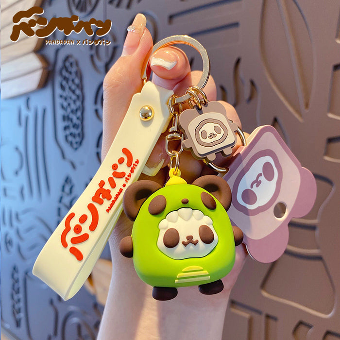 Wholesale Keychains PVC Metal Panda Toast Cute (M) MOQ≥2 JDC-KC-BaiM045