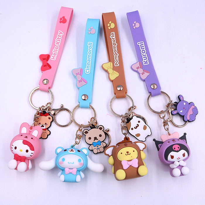 Wholesale cartoon doll key chain cute car key pendant JDC-KC-LEn003