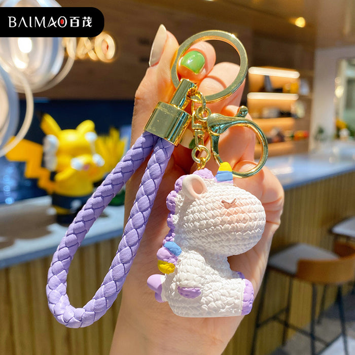 Wholesale Cartoon Resin Cute Keychains JDC-KC-BaiM018