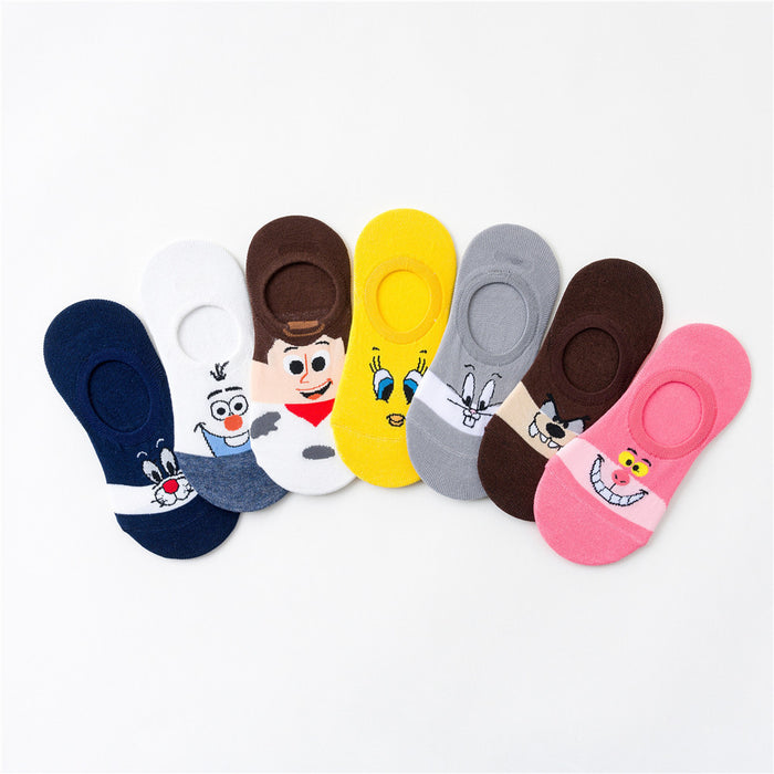 Jewelry WholesaleWholesale Summer Bugs Bunny Invisible Socks Cartoon Boat Socks MOQ≥5 JDC-SK-ZQB002 Sock 张泉宝 %variant_option1% %variant_option2% %variant_option3%  Factory Price JoyasDeChina Joyas De China