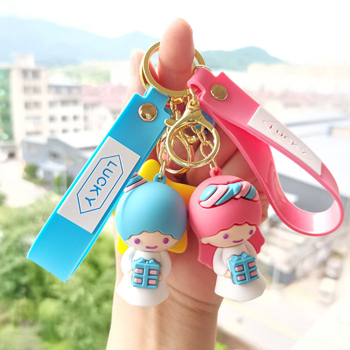 Wholesale keychain pvc doll cute key pendant cartoon MOQ≥2 JDC-KC-KDian006