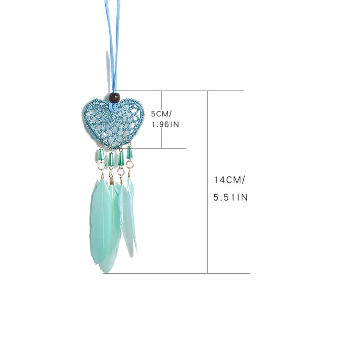 Wholesale Iron Feather Dreamcatcher Car Hanging MOQ≥2 JDC-DC-BGM003