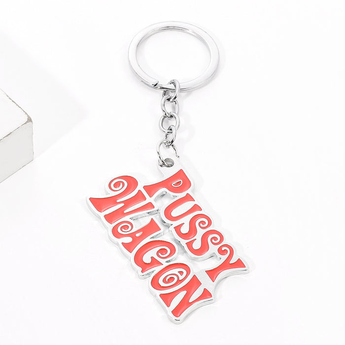 Wholesale Pussy Wagon Metal Keychain MOQ≥2 JDC-KC-ZhuoX001