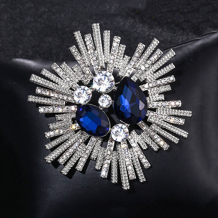 Wholesale Crystal Brooch Coat Pin Buckle Alloy MOQ≥2 JDC-BC-YouH001