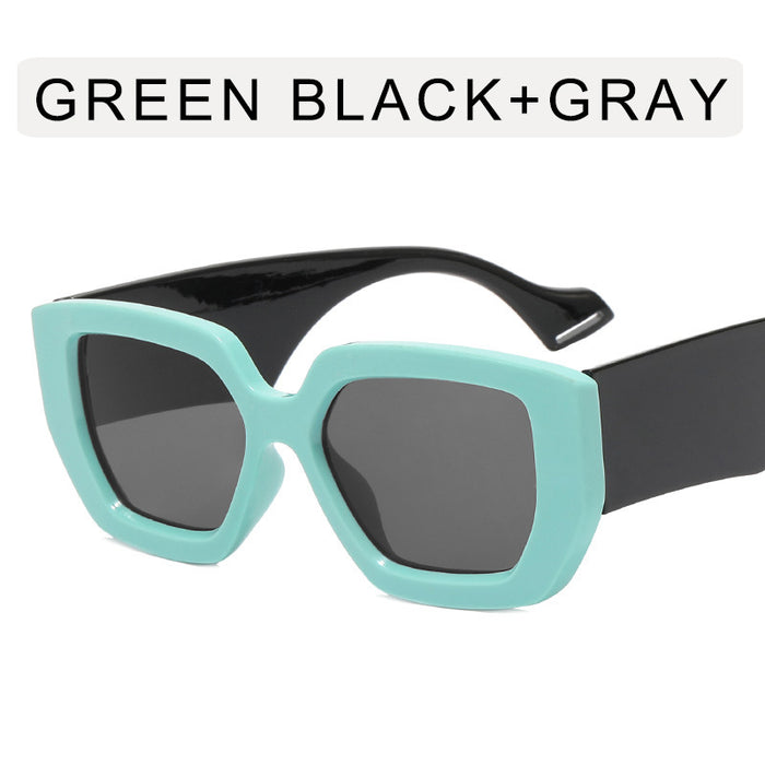 Wholesale Contrast Sunglasses Personality Polygon Modern MOQ≥2 JDC-SG-BoH002