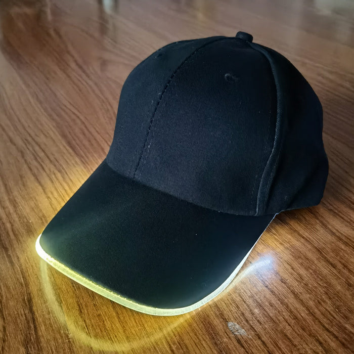 Wholesale Hat Cotton LED Fiber Optic Casual Peaked Cap JDC-FH-JMHT001