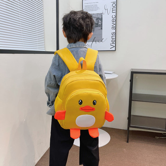 Jewelry WholesaleWholesale children's cute cute little duck Nylon Backpack JDC-BP-Lank003  澜咔 %variant_option1% %variant_option2% %variant_option3%  Factory Price JoyasDeChina Joyas De China