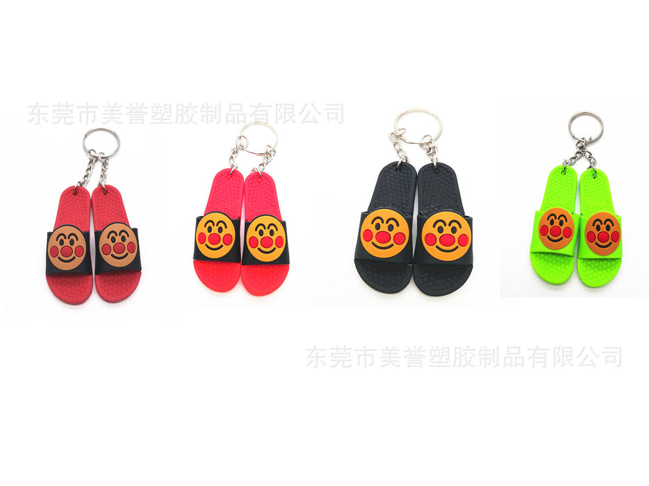 Wholesale Random Cartoon Mini Slippers Silicone Keychain (F) MOQ≥5 JDC-KC-MeiYu002