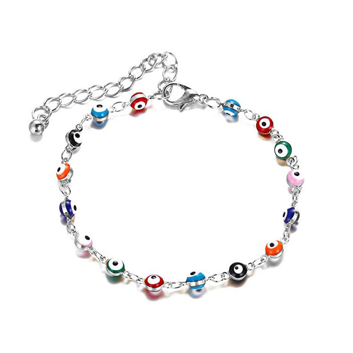 Wholesale Devil's Eye Anklet Candy Color Women JDC-AS-JinM006