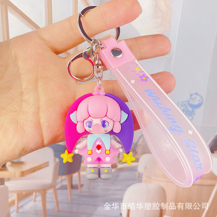 Wholesale Cartoon Soft Glue Elf Doll Keychain (M) JDC-KC-HaoHua002